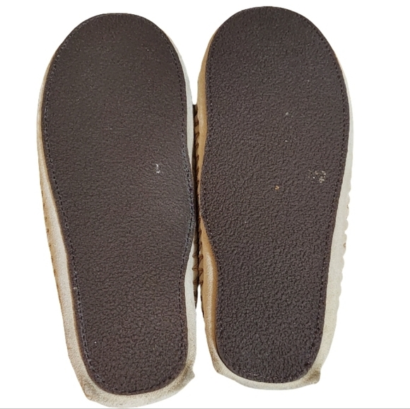 L.L.Bean Hearthside Suede Sherpa Lined Moccasins - Picture 9 of 12